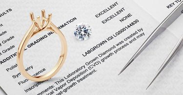 Finished Ring Design for a Lab-Grown Diamond