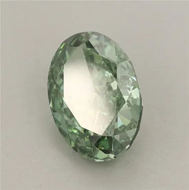 1.52ct Oval Lab Grown Diamond (Colour Fancy Vivid Green, Clarity VS1, IGI Certified)