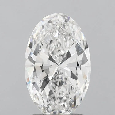 2.00ct Oval Lab Grown Diamond (Colour D, Clarity VVS2, IGI Certified)