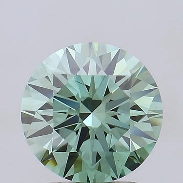 2.00ct Round Lab Grown Diamond (Colour Fancy Vivid Green, Clarity VS2, Cut ID, IGI Certified)