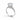 2.5 Carat Tall 18ct White Gold CZ Ring