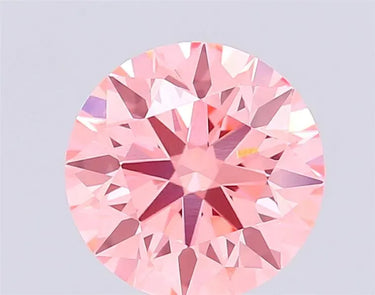 2.60ct Round Lab Grown Diamond (Colour Fancy Vivid Pink, Clarity VS1, Cut ID, IGI Certified)