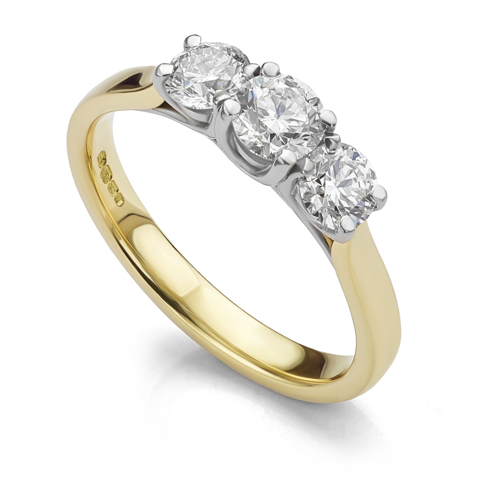 Bague trilogie en diamant carat certifiée GIA – Serendipity