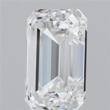 4.18ct Emerald Lab Grown Diamond (Colour D, Clarity VVS2, IGI Certified)