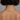 Gold fringe necklace on model back view