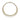 Gold fringe necklace on white background