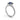 Blue Sapphire and Diamond Halo Engagement Ring Side View