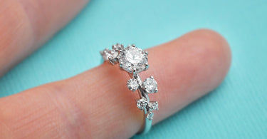 Diamond Scatter Engagement Ring