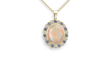 Main photograph of the remodelled Opal necklace design