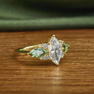 Nathaniel and Emma's Ethical Green Diamond Ring