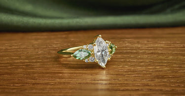 Nathaniel and Emma's Ethical Green Diamond Ring