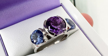 Purple and Blue Sapphire Ring Main Image