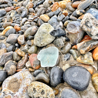 Seaglass found on Ryde beach on the Isle of Wight