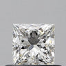0.50ct Princess Natural Diamond (Colour G, Clarity VVS2, GIA Certified)