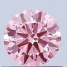 0.60ct Round Lab Grown Diamond (Colour Fancy Vivid Pink, Clarity IF, Cut EX, IGI Certified)