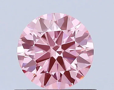 0.60ct Round Lab Grown Diamond (Colour Fancy Vivid Pink, Clarity IF, Cut EX, IGI Certified)