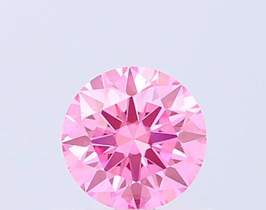 0.60ct Round Lab Grown Diamond (Colour Fancy Vivid Pink, Clarity VS2, Cut ID, IGI Certified)