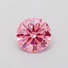 0.61ct Round Lab Grown Diamond (Colour Fancy Vivid Pink, Clarity VS2, Cut ID, IGI Certified)