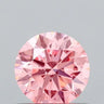 0.62ct Round Lab Grown Diamond (Colour Fancy Vivid Pink, Clarity VVS1, Cut ID, IGI Certified)