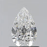 0.65ct Pear Natural Diamond (Colour D, Clarity FL, GIA Certified)