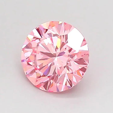 0.80ct Round Lab Grown Diamond (Colour Fancy Vivid Pink, Clarity VVS1, Cut ID, IGI Certified)
