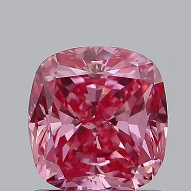 0.92ct Cushion modified Lab Grown Diamond (Colour Fancy Vivid Pink, Clarity VVS2, IGI Certified)