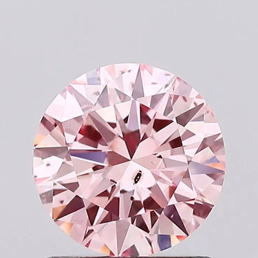 0.99ct Round Lab Grown Diamond (Colour Fancy Vivid Pink, Clarity SI1, Cut EX, IGI Certified)
