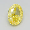 1.09ct Oval Lab Grown Diamond (Colour Fancy Intense Yellow, Clarity IF, IGI Certified)