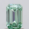 1.10ct Emerald Lab Grown Diamond (Colour Fancy Vivid Green, Clarity IF, IGI Certified)