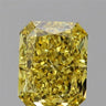 1.13ct Radiant Natural Diamond (Colour Fancy Vivid Yellow, Clarity VVS1, GIA Certified)