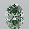 1.65ct Oval Lab Grown Diamond (Colour Fancy Vivid Green, Clarity VVS2, IGI Certified)