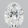 2.50ct Oval Lab Grown Diamond (Colour D, Clarity VVS1, IGI Certified)