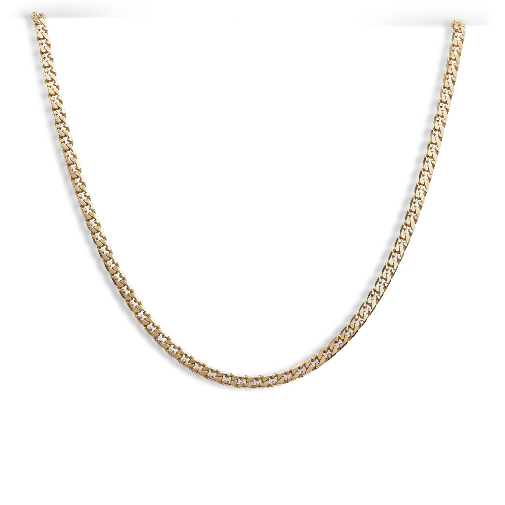 22 inch yellow gold pre-owned curb chain