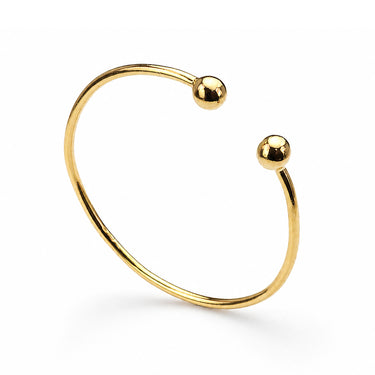 22 Carat Yellow Gold 22 Gram Torque Bangle on white background
