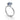 Platinum Oval Blue Sapphire Solitaire Ring