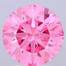 3.06ct Round Lab Grown Diamond (Colour Fancy Vivid Pink, Clarity VS1, Cut ID, IGI Certified)