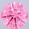 3.09ct Round Lab Grown Diamond (Colour Fancy Vivid Pink, Clarity VS1, Cut ID, IGI Certified)