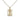 3D Framed St Christopher Necklace in Gold shown with a chain. 