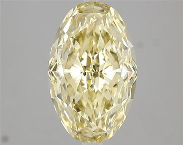 4.06ct Oval Lab Grown Diamond (Colour Fancy Yellow, Clarity VVS2, IGI Certified)