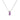 Silver Amethyst Slider Necklace