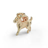 Antique 9ct gold ram charm main view