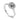 1 carat black diamond halo engagement ring main view