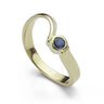 Blue Sapphire Ribbon Ring