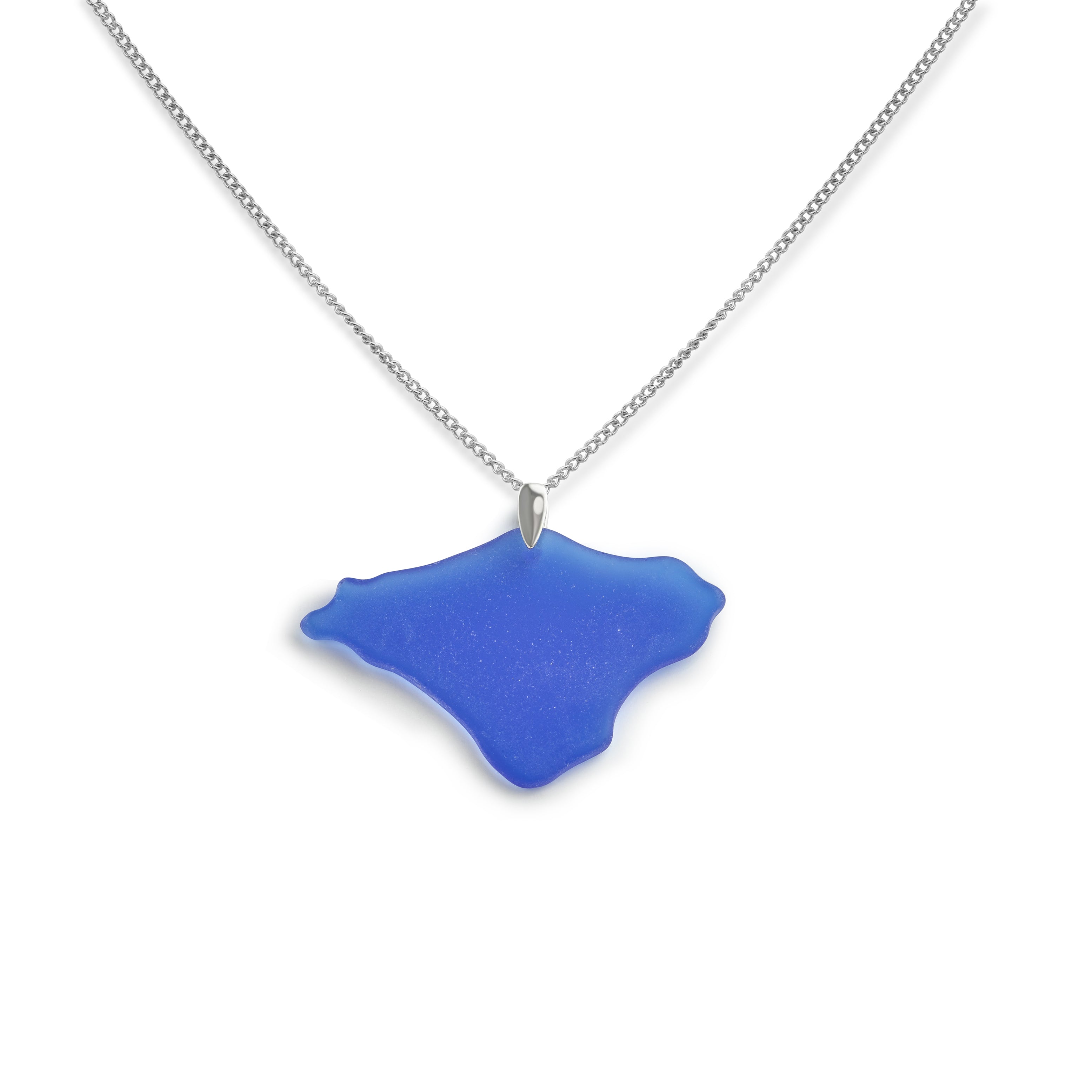  Isle of Wight Necklace in Blue Seaglass