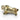 Gold bulldog charm underside showing hallmark close up view