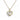 9ct Yellow Gold Bezel Set Open Heart Necklace