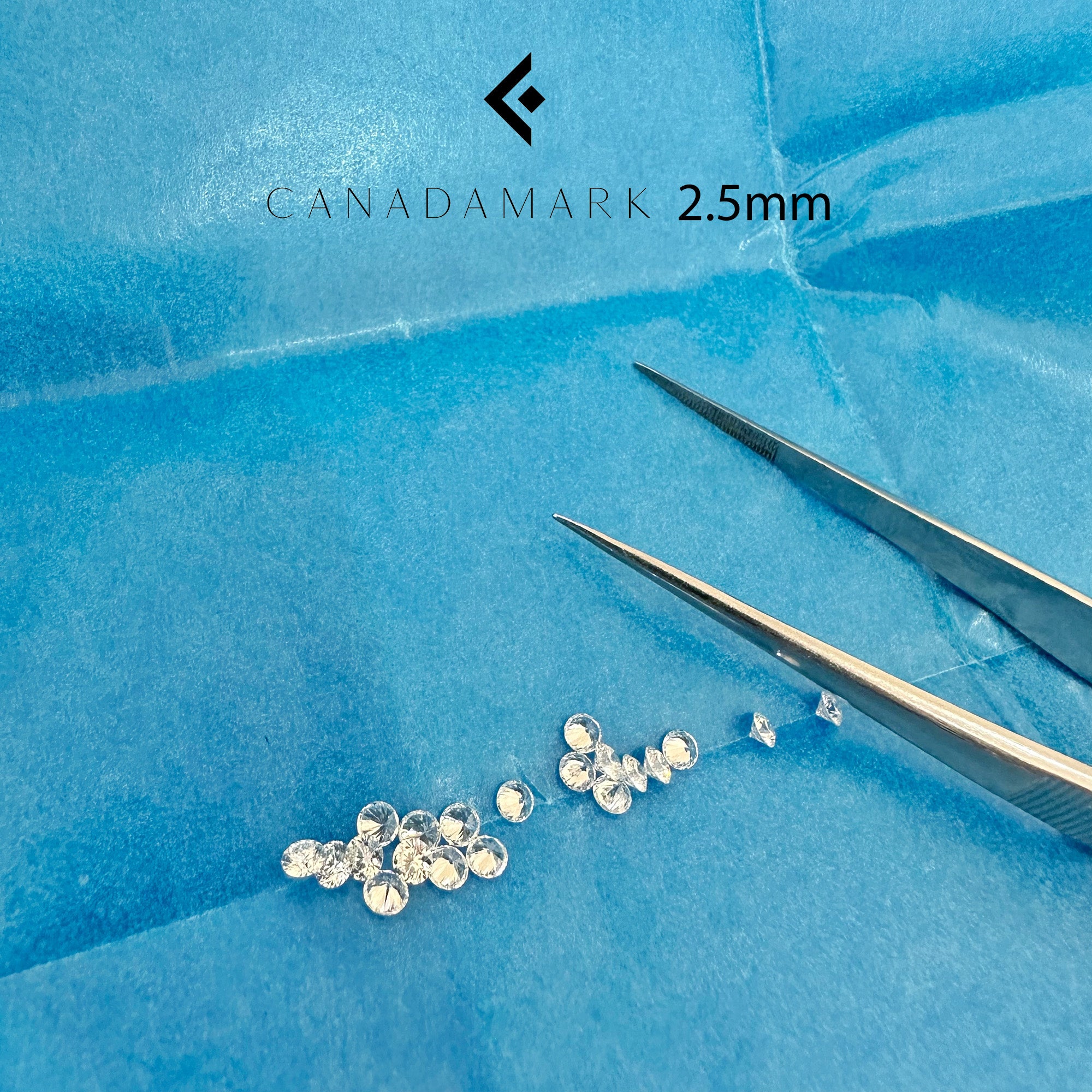 2.5mm Round Canadamark Diamonds