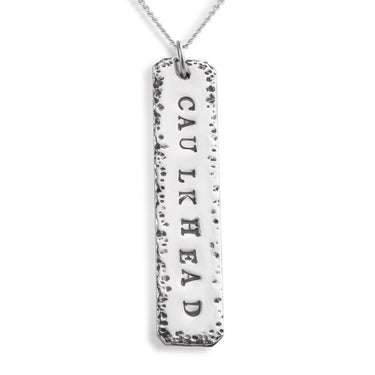 Larger view of the Isle of Wight Caulkhead Silver Necklace