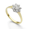 Cherished diamond Daisy cluster ring 18ct yellow gold