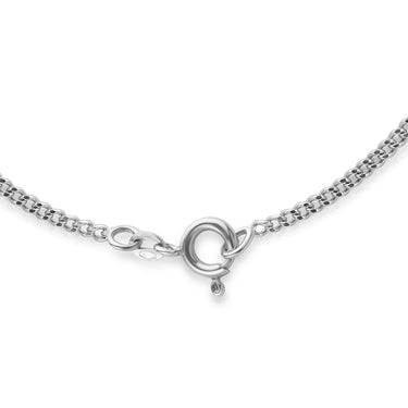 18-Inch 925 Sterling Silver Curb Chain 1.5mm Wide